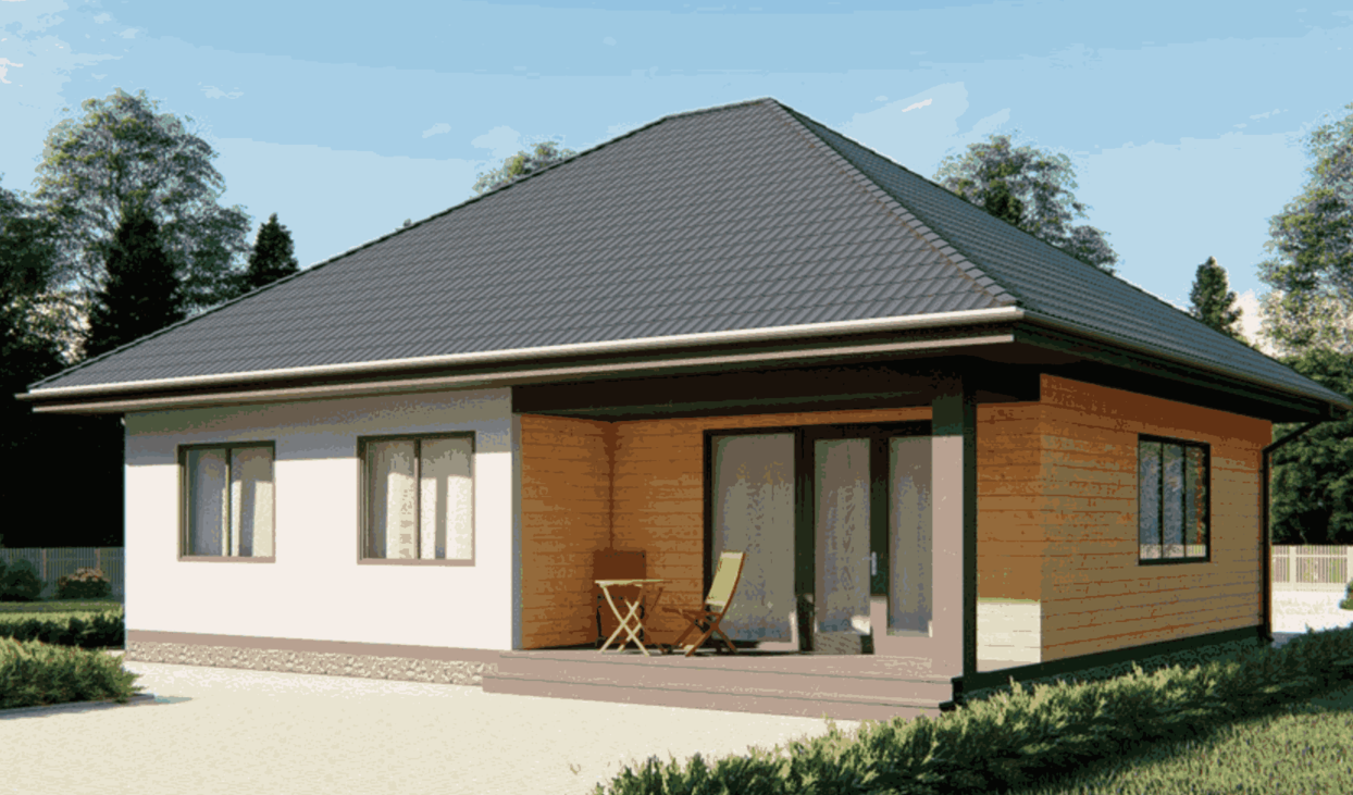 ПРОЕКТ ОДНОЭТАЖНОГО ДОМА D273